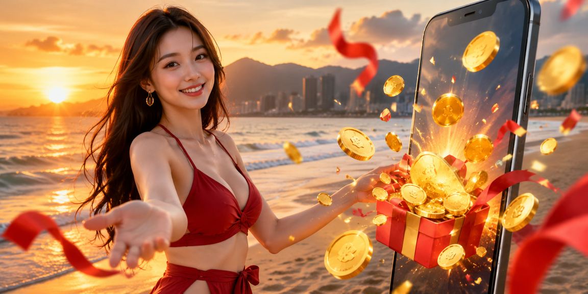 Người dùng Đà Nẵng sử dụng thiết bị di động truy cập nền tảng cá cược an toàn tại bờ biển