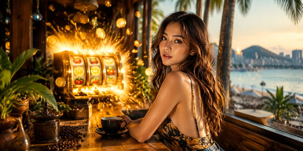 Người dùng chơi Slot tại quán cà phê Nha Trang